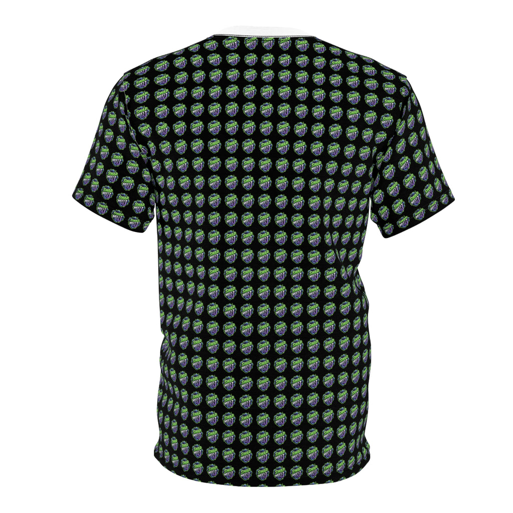 All-Over Green Earth Pattern Tee — Eco Globe AOP T-Shirt