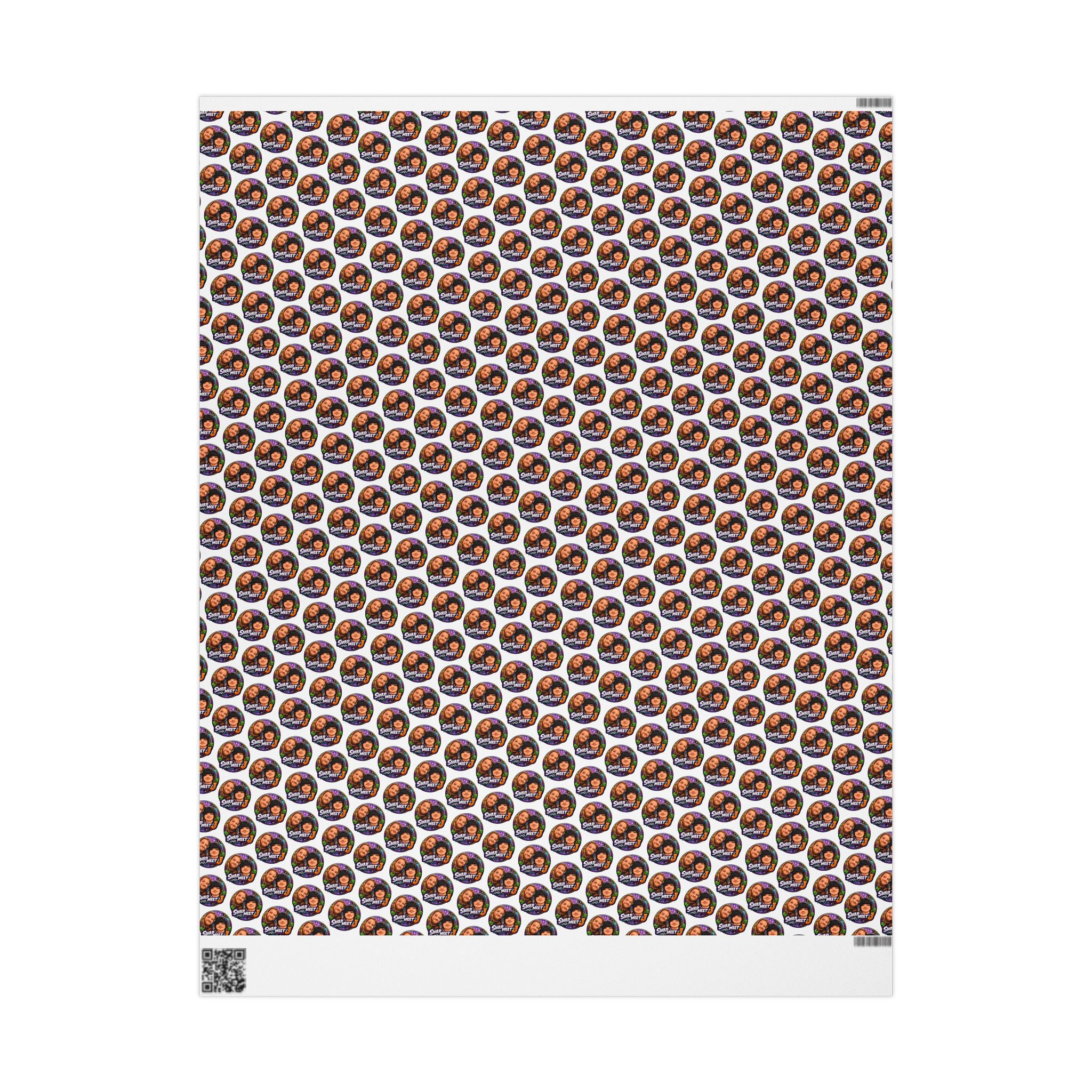 Wrapping Paper – Custom Face Portrait Pattern Gift Wrap (Personalized Photo Repeat)