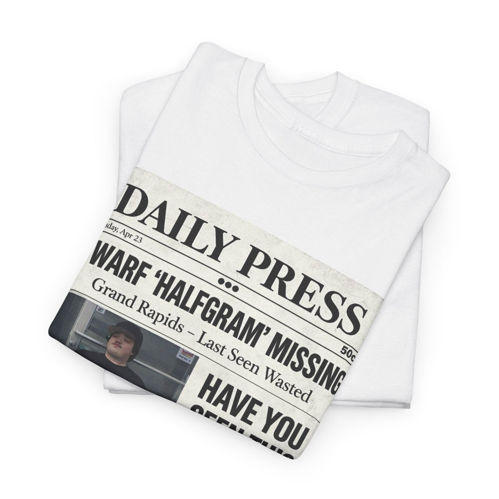 Missing Man 'Have You Seen This Man?' Newspaper Graphic T-Shirt