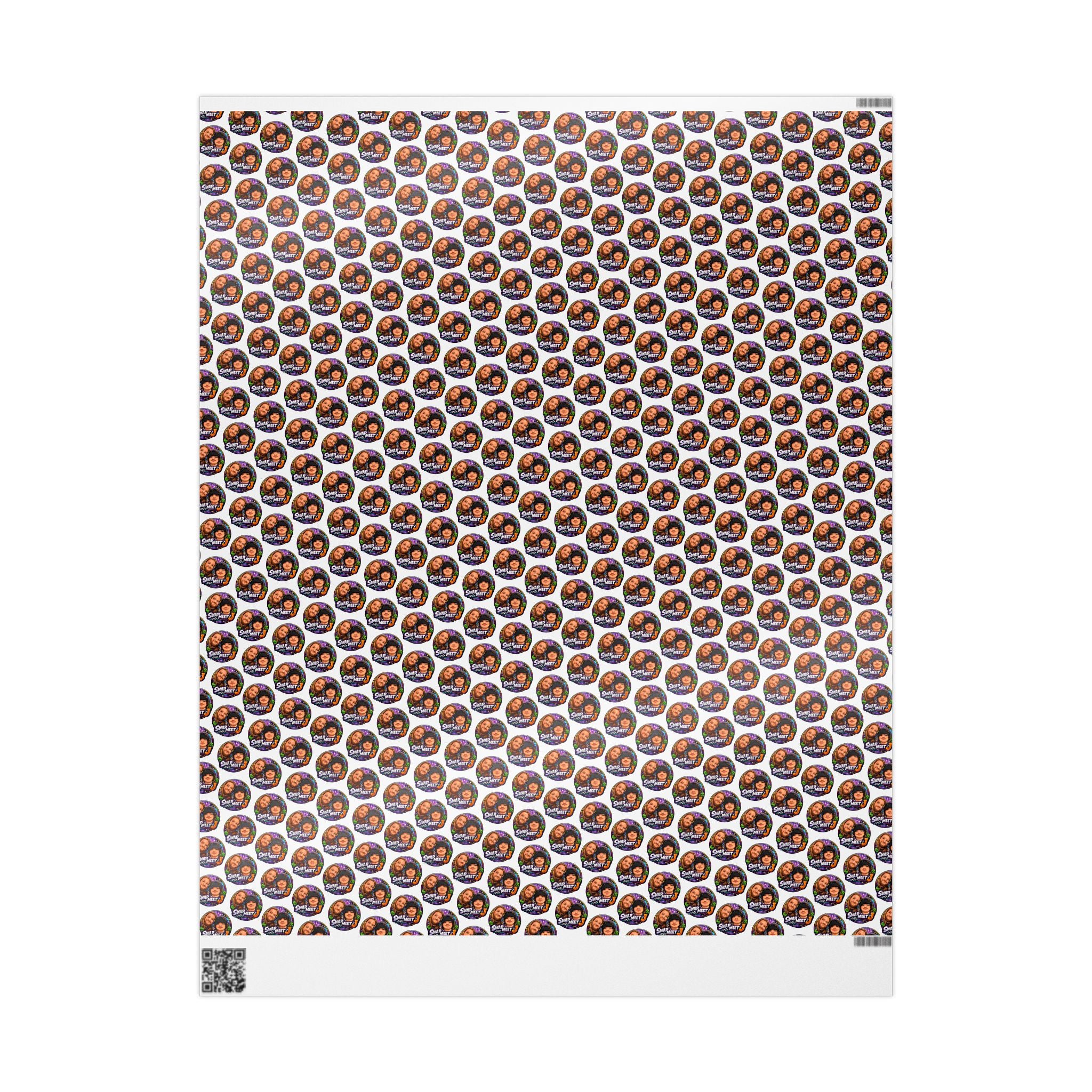 Wrapping Paper – Custom Face Portrait Pattern Gift Wrap (Personalized Photo Repeat)