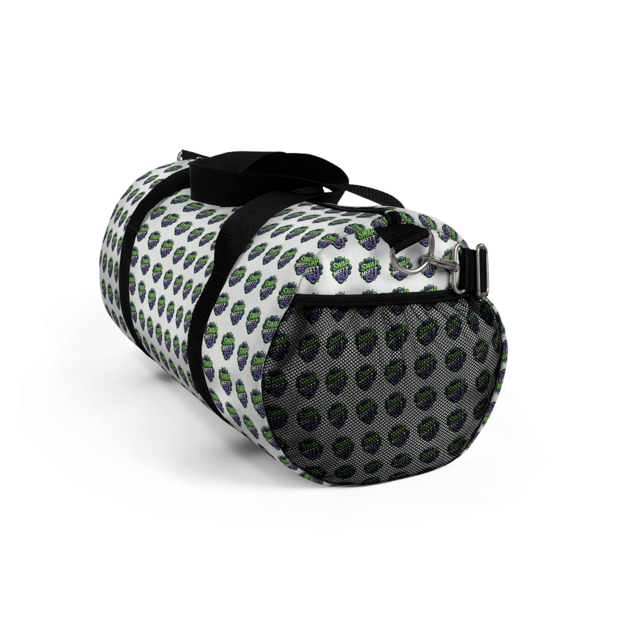 Green Planet Pattern Duffel Bag — Eco Globe Travel Gym Bag
