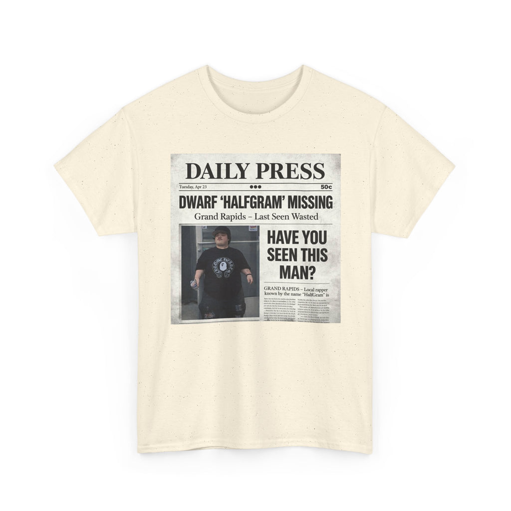 Missing Man 'Have You Seen This Man?' Newspaper Graphic T-Shirt