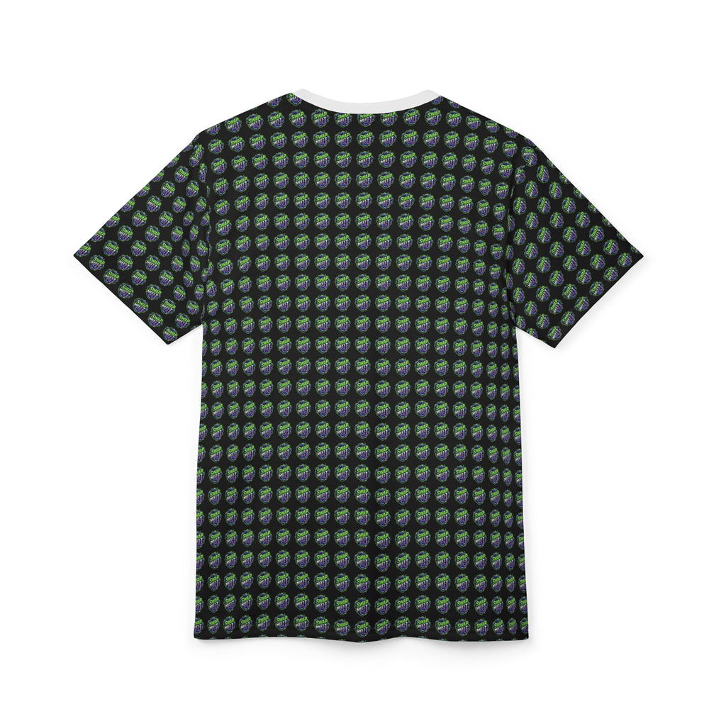 All-Over Green Earth Pattern Tee — Eco Globe AOP T-Shirt