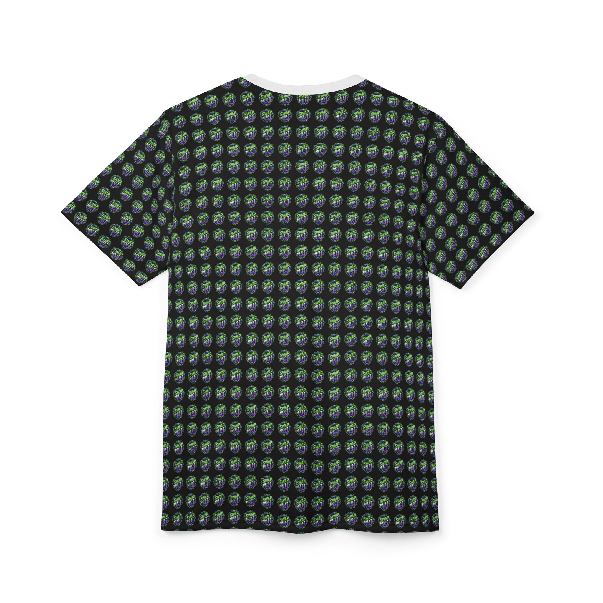 All-Over Green Earth Pattern Tee — Eco Globe AOP T-Shirt
