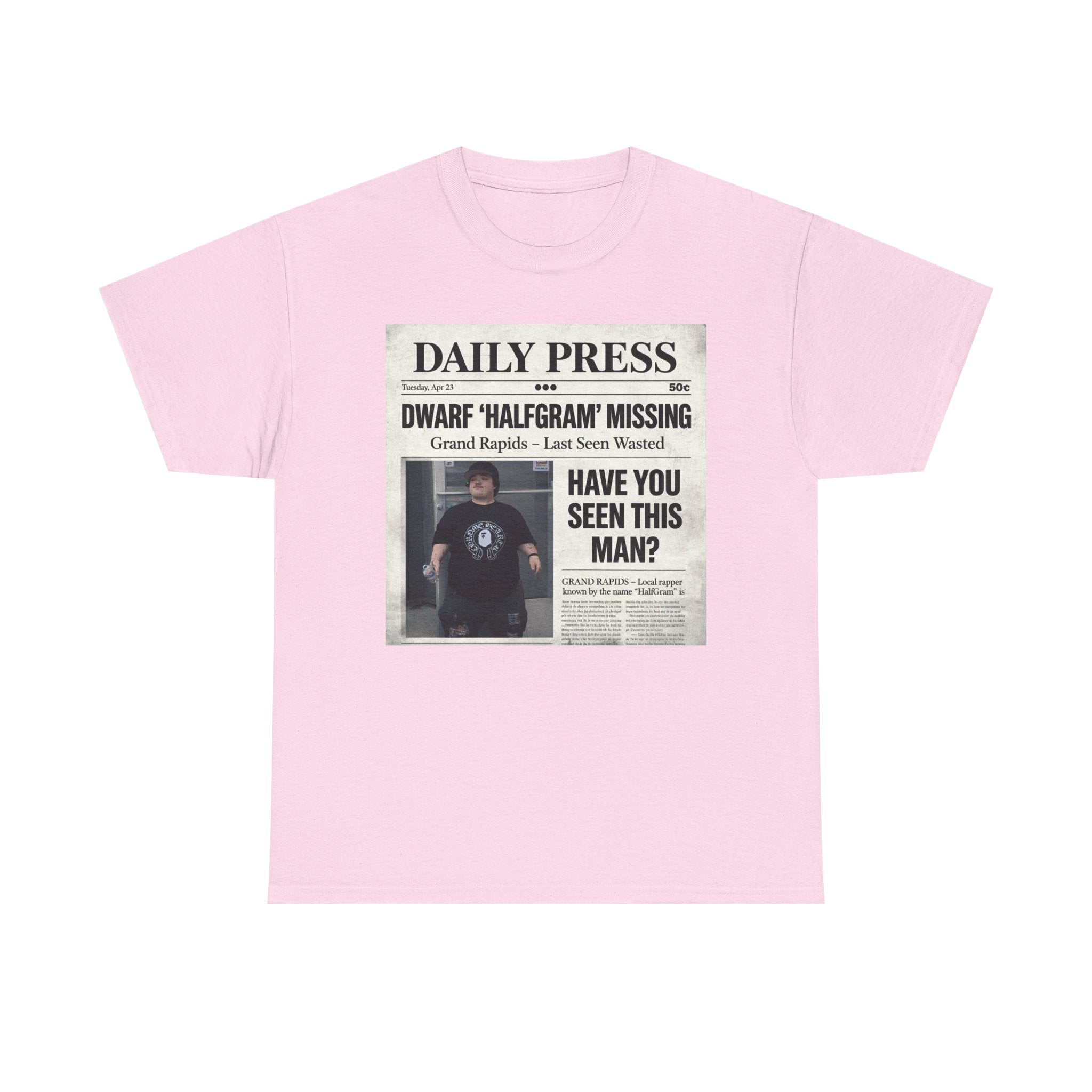 Missing Man 'Have You Seen This Man?' Newspaper Graphic T-Shirt