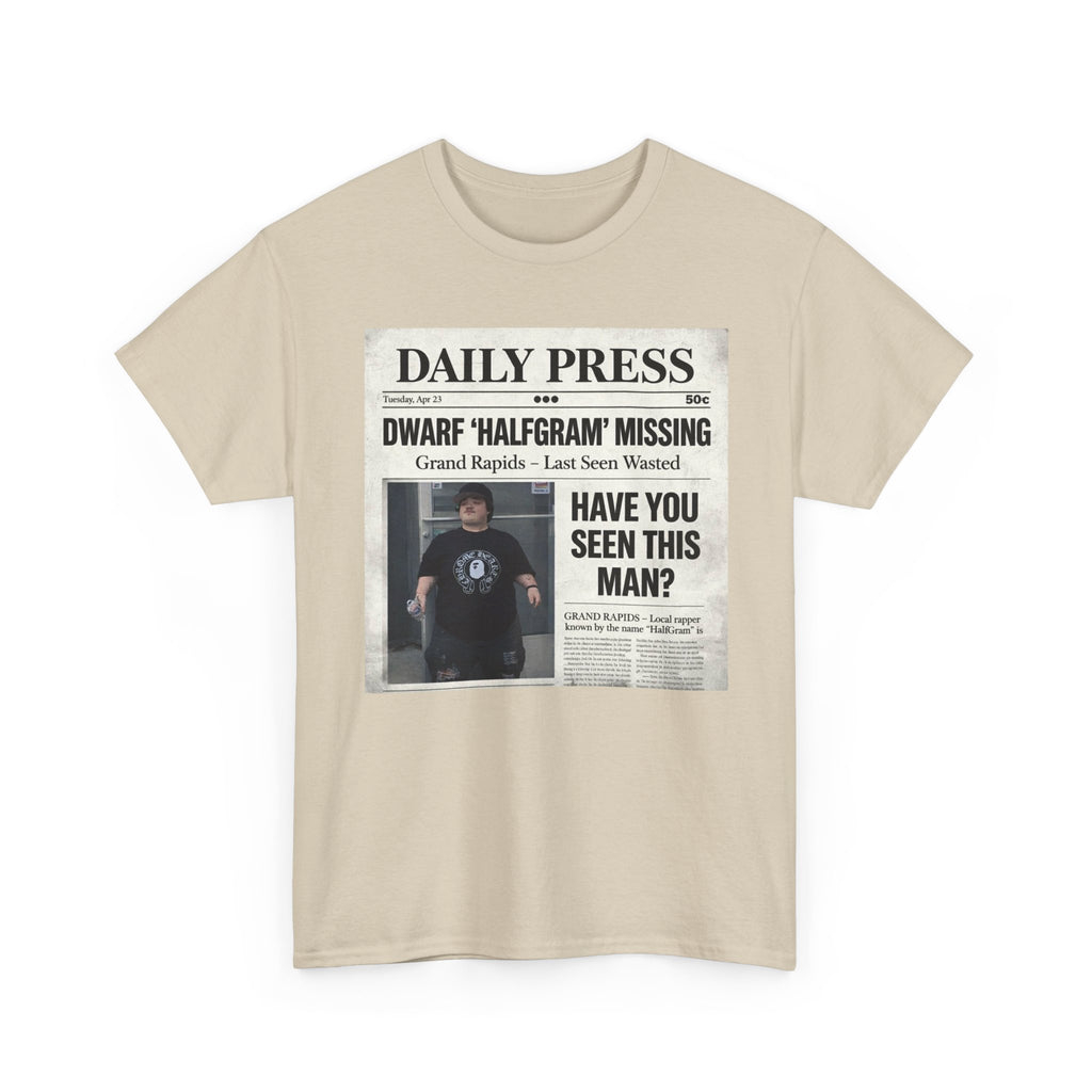 Missing Man 'Have You Seen This Man?' Newspaper Graphic T-Shirt