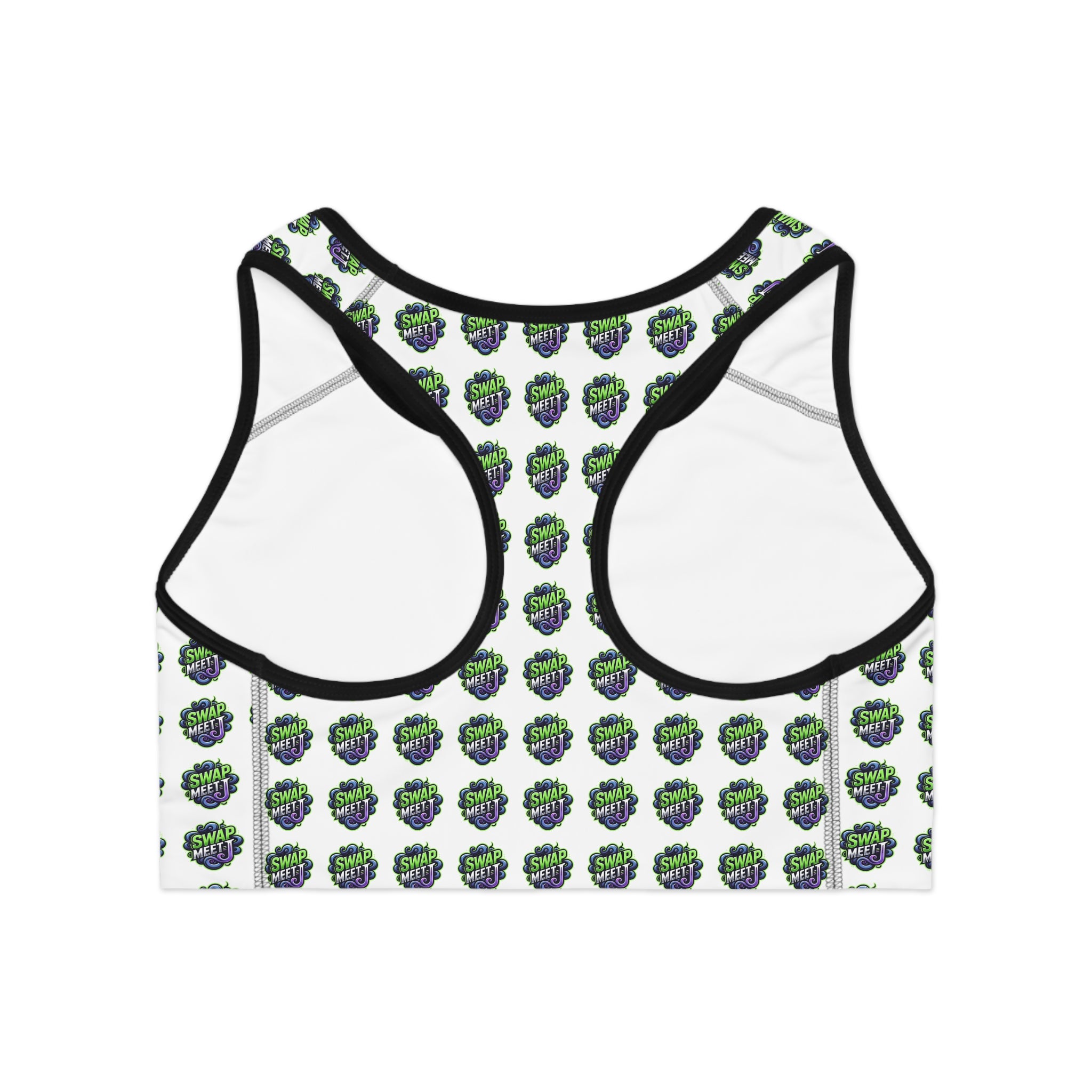 Sports Bra — Green Gamer "Game On" Patterned Activewear