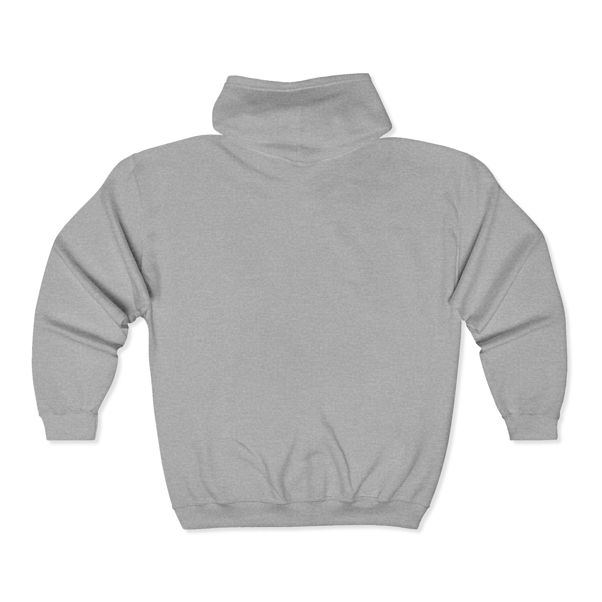 Zip Hoodie with Rebellious Cartoon Graphic — Edgy Streetwear Zip-Up