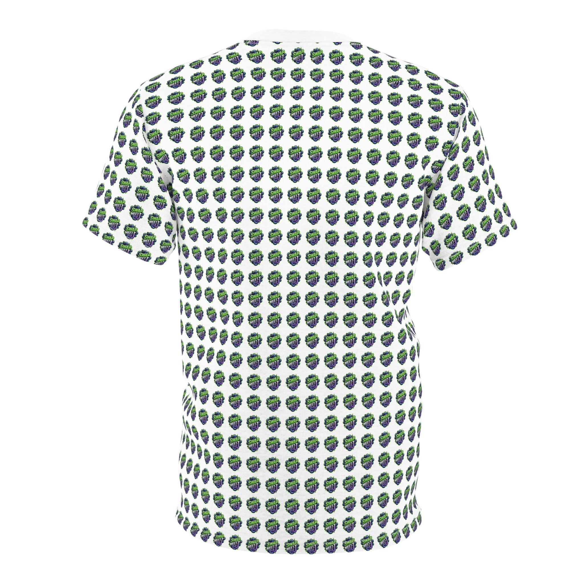 All-Over Green Earth Pattern Tee — Eco Globe Print T-Shirt
