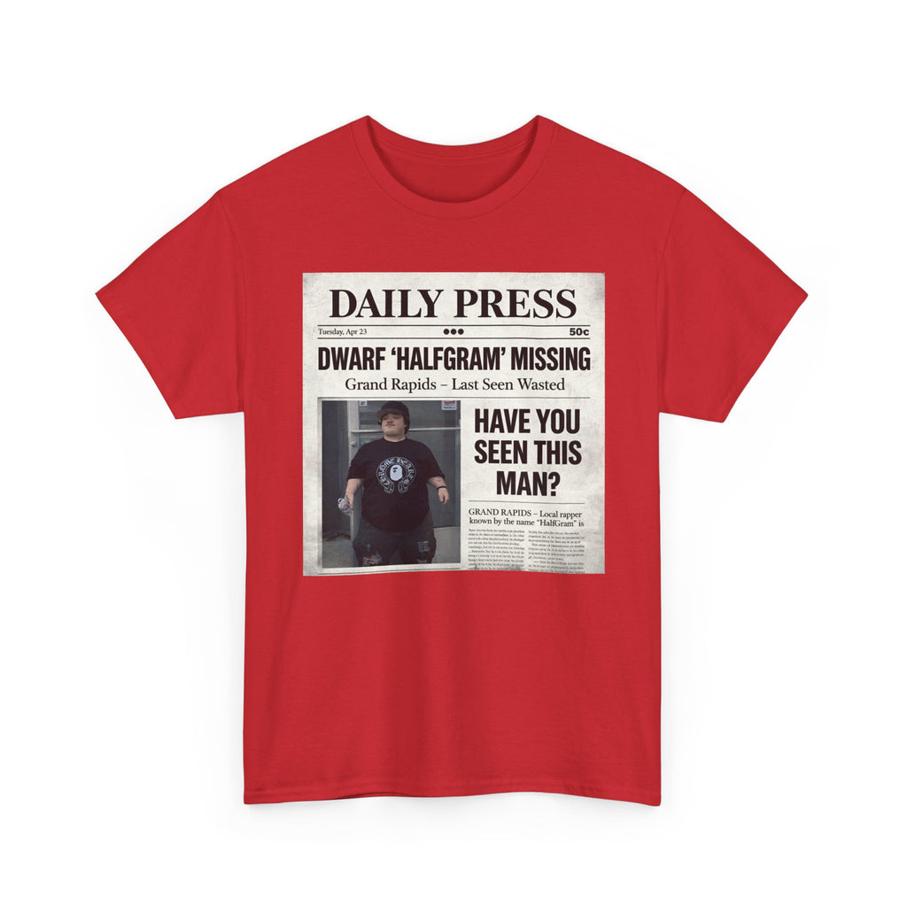 Missing Man 'Have You Seen This Man?' Newspaper Graphic T-Shirt