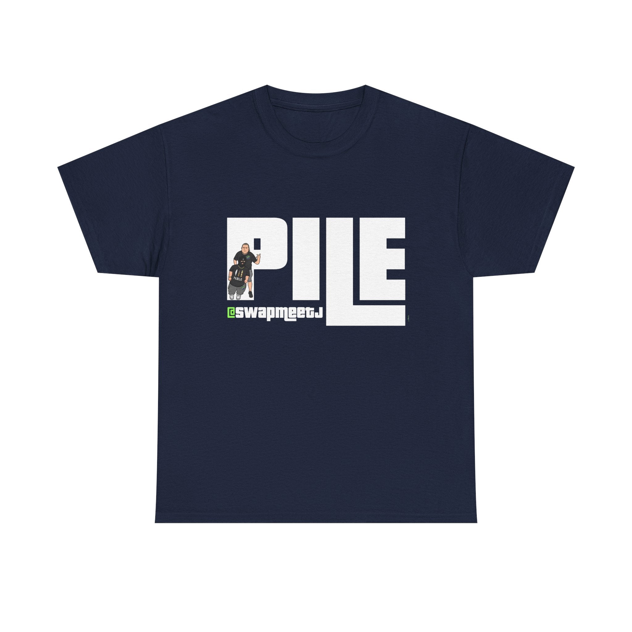 Pile Vintage Logo T‑Shirt — Retro Graphic Tee with PILE Design