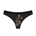 Graphic Women's Thong — Bold Black Design with Illustrated Duo (Pablo)