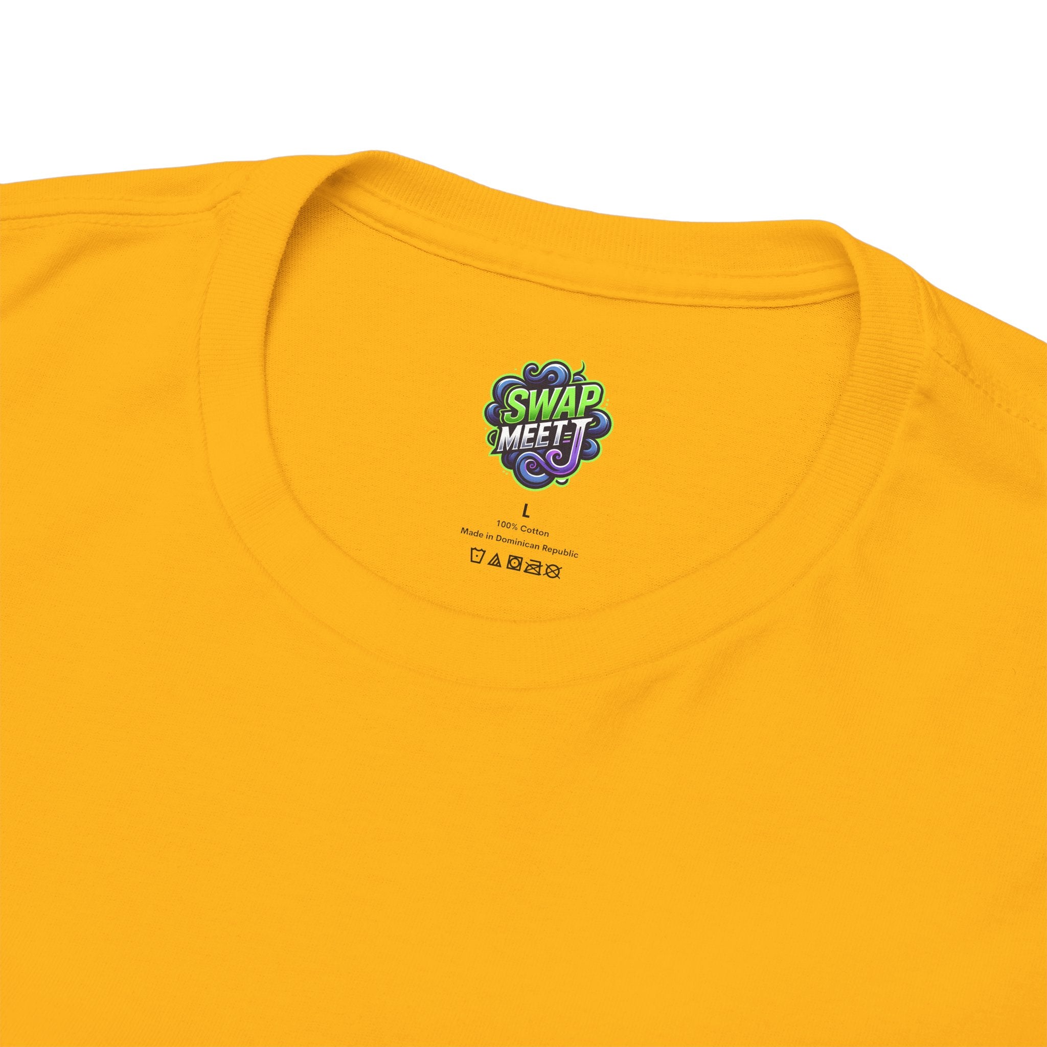 Pile Graphic Tee — Bold Block Letter Design with Photo Accent