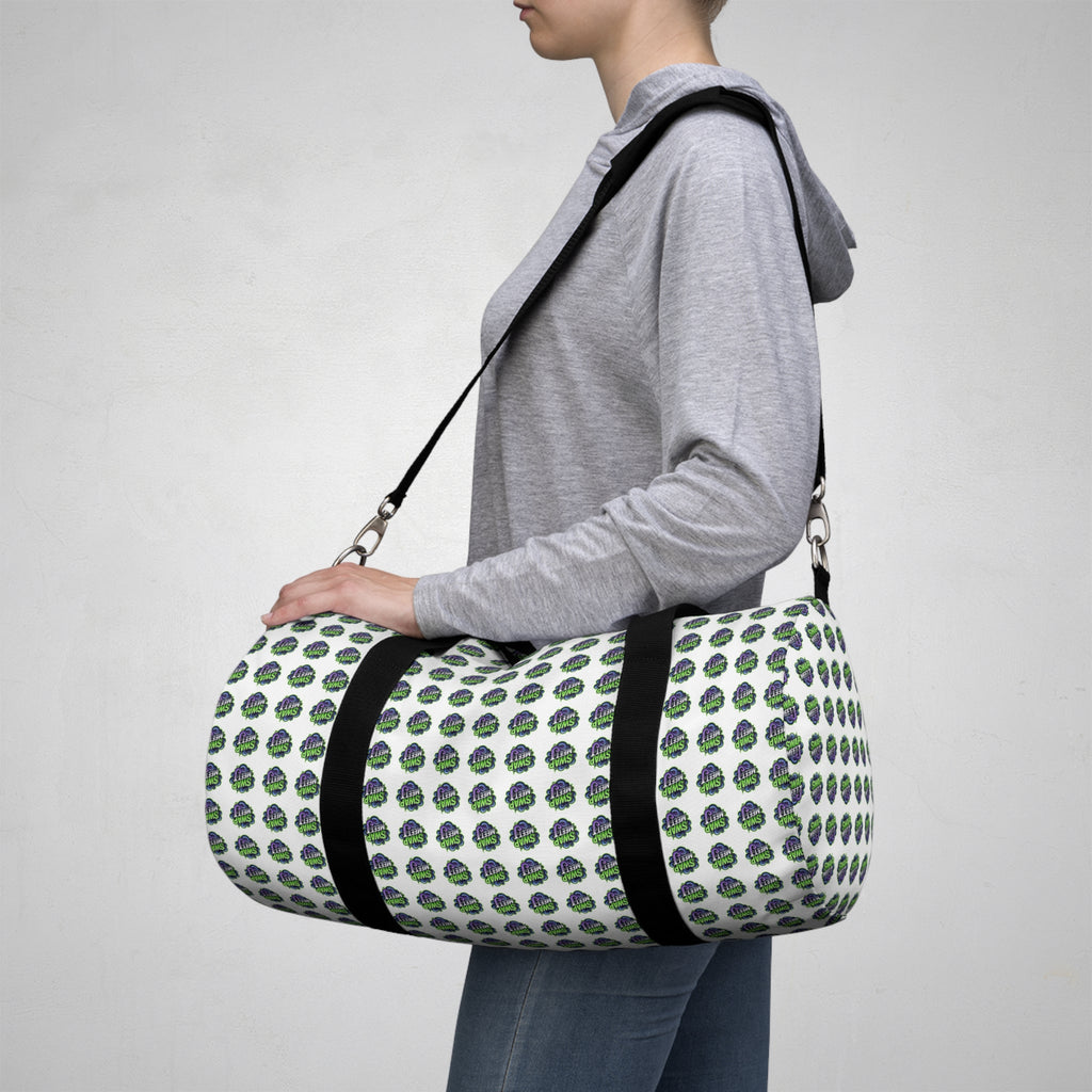 Green Planet Pattern Duffel Bag — Eco Globe Travel Gym Bag