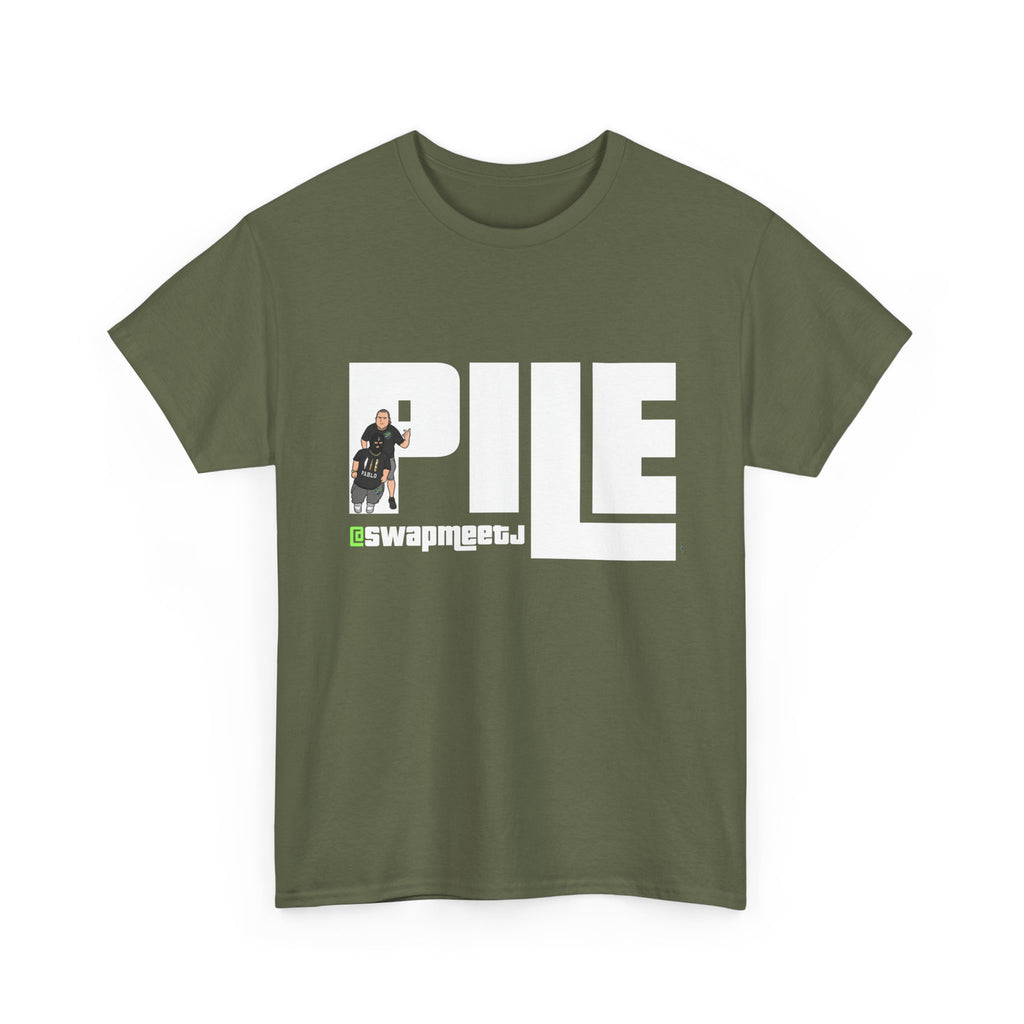 Pile Vintage Logo T‑Shirt — Retro Graphic Tee with PILE Design