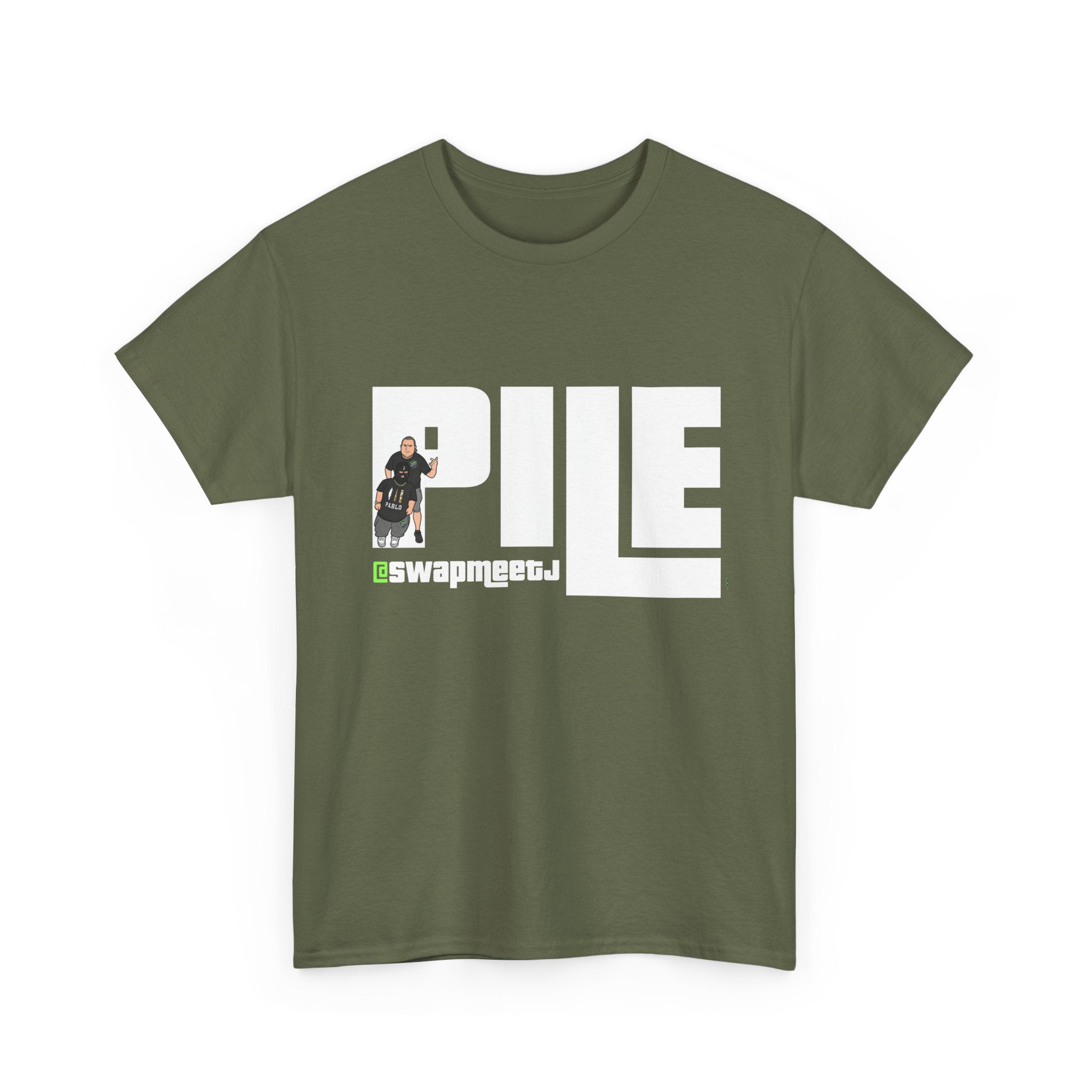 Pile Vintage Logo T‑Shirt — Retro Graphic Tee with PILE Design