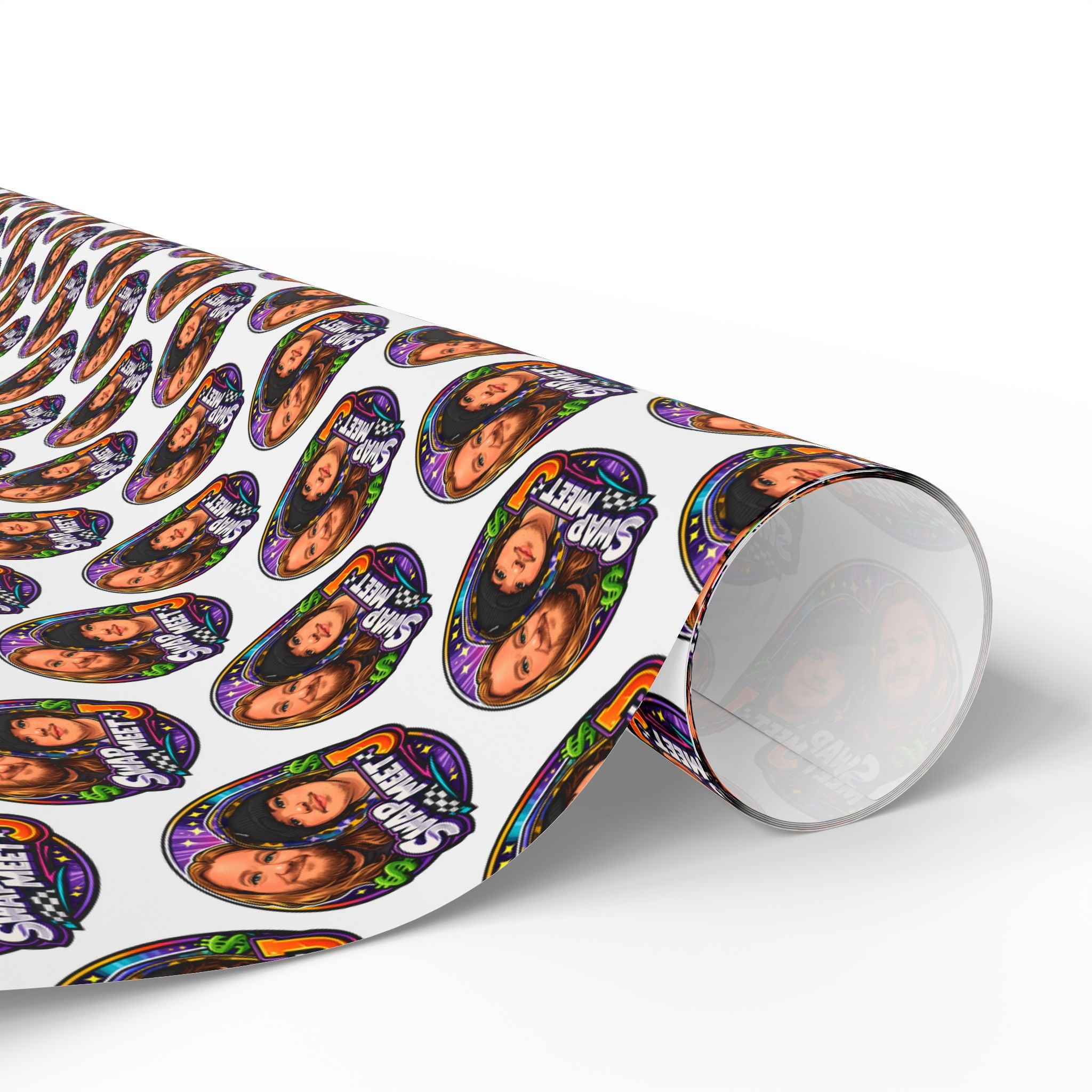 Wrapping Paper – Custom Face Portrait Pattern Gift Wrap (Personalized Photo Repeat)