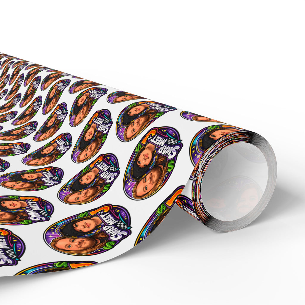 Wrapping Paper – Custom Face Portrait Pattern Gift Wrap (Personalized Photo Repeat)