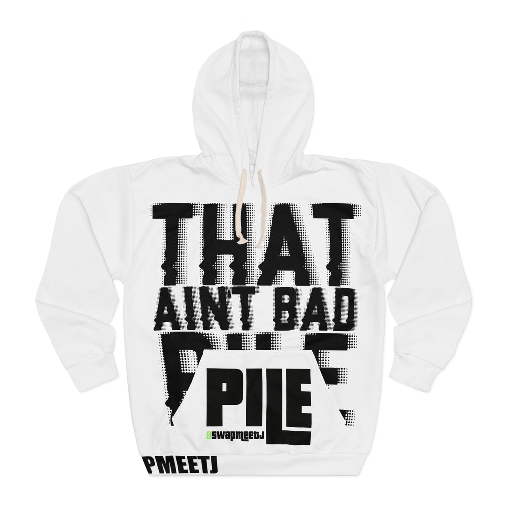 That Ain’t Bad Vibe Hoodie — Bold Distressed Text Pullover