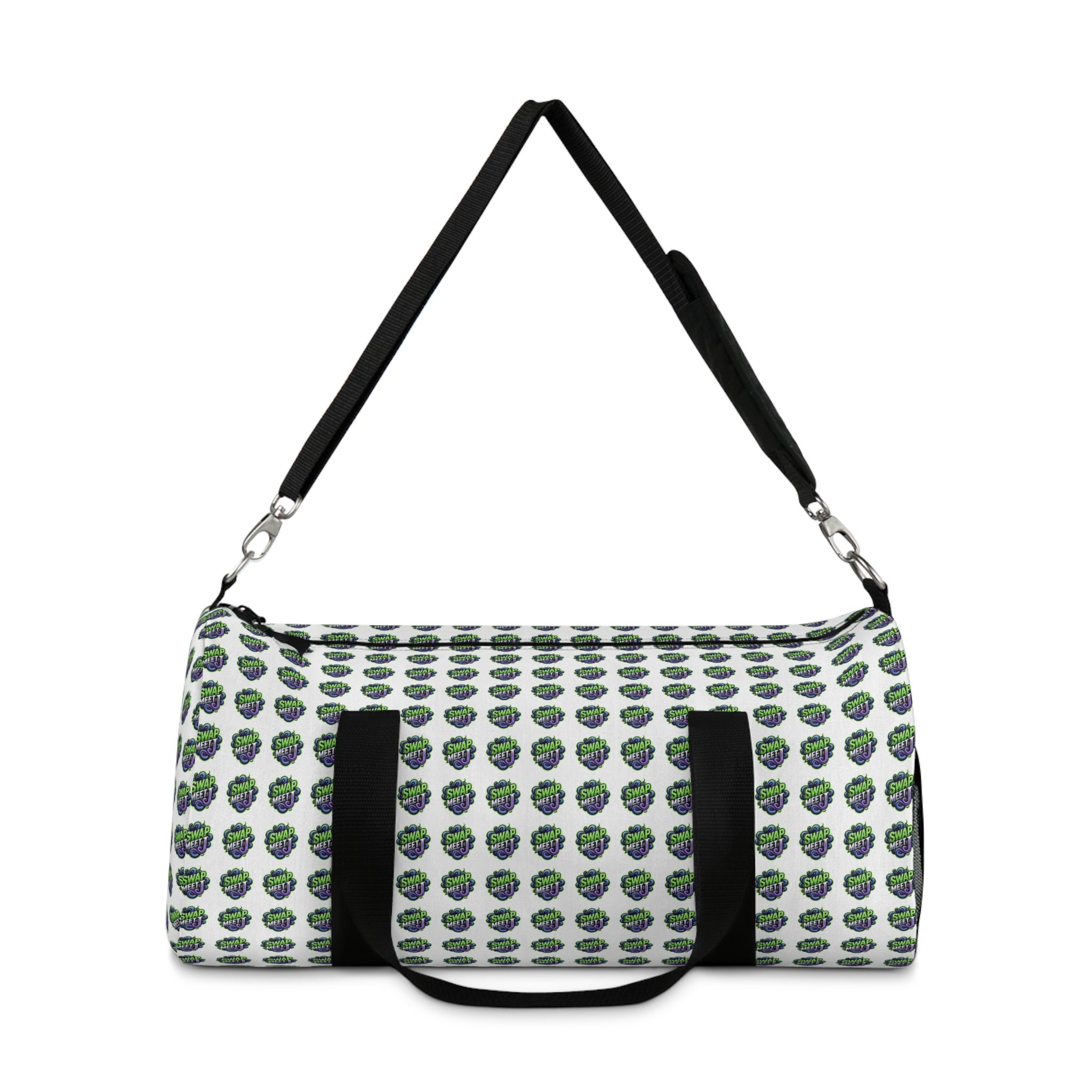 Green Planet Pattern Duffel Bag — Eco Globe Travel Gym Bag