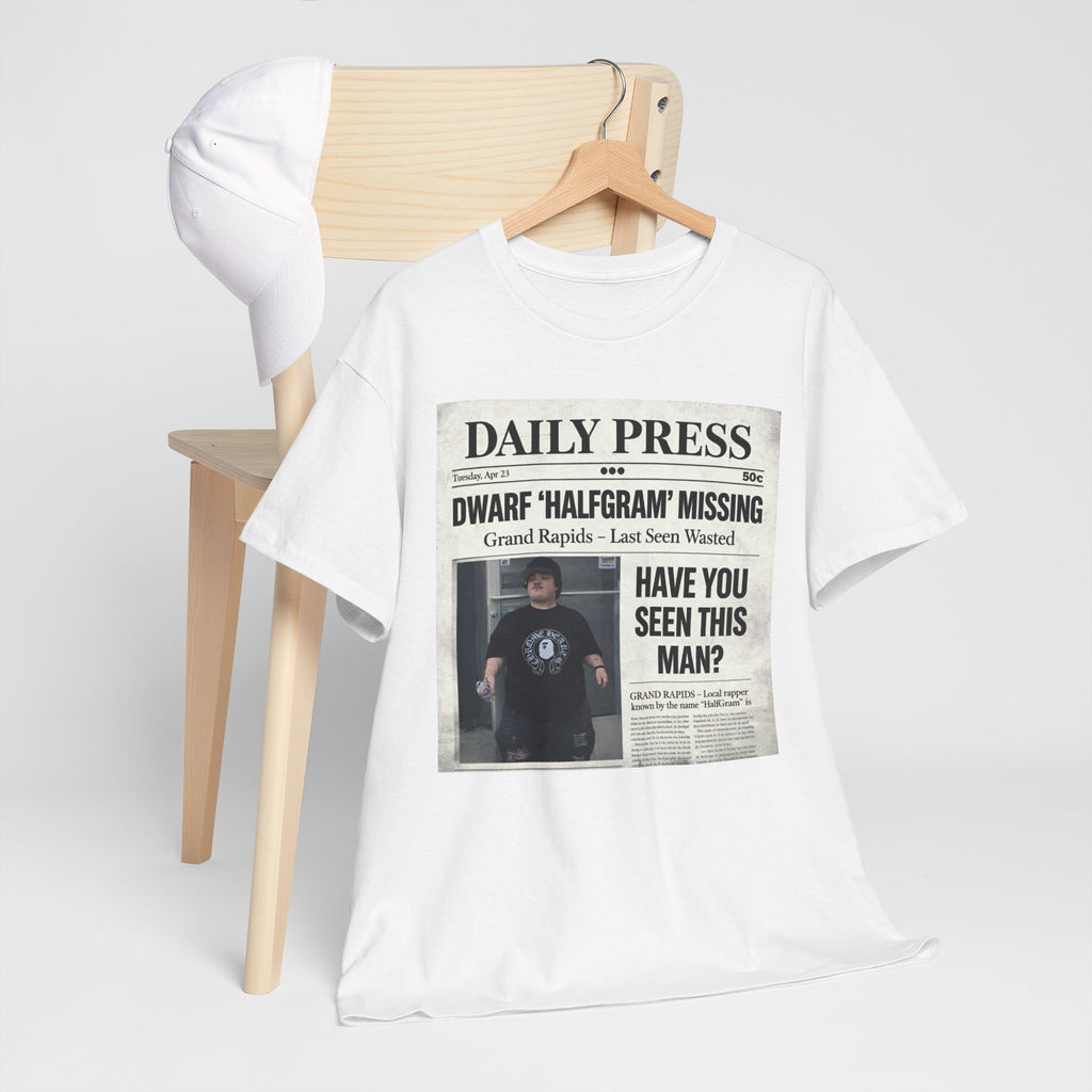 Missing Man 'Have You Seen This Man?' Newspaper Graphic T-Shirt