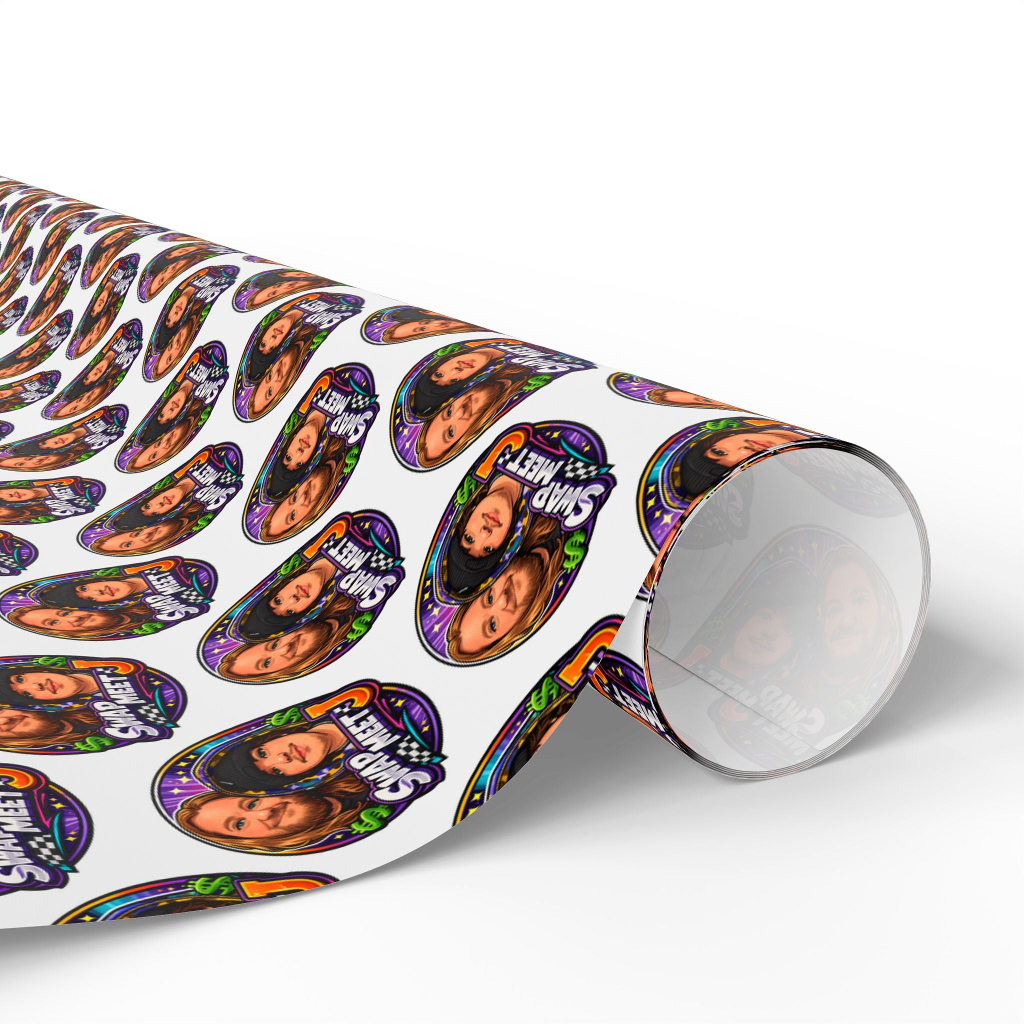 Wrapping Paper – Custom Face Portrait Pattern Gift Wrap (Personalized Photo Repeat)