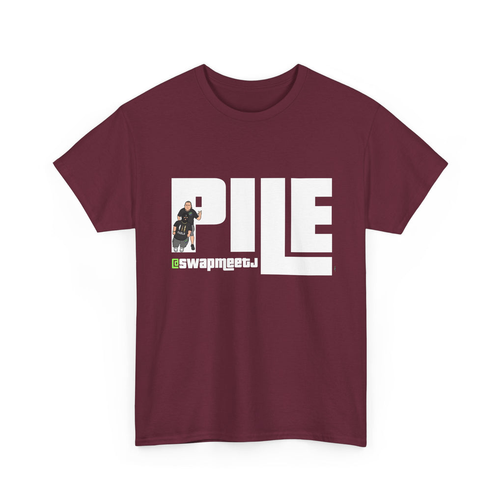 Pile Vintage Logo T‑Shirt — Retro Graphic Tee with PILE Design