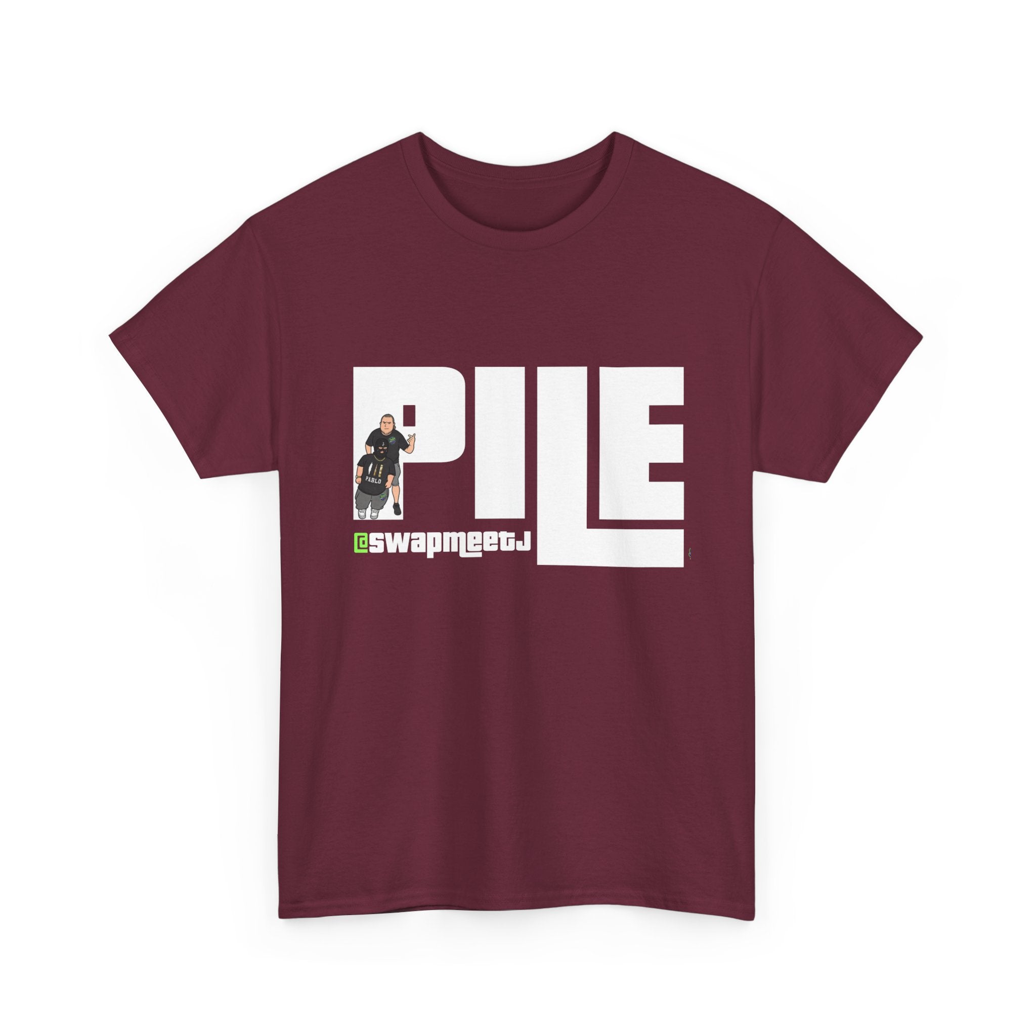 Pile Vintage Logo T‑Shirt — Retro Graphic Tee with PILE Design