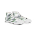 High Top Sneakers — Green Globe Dot Pattern