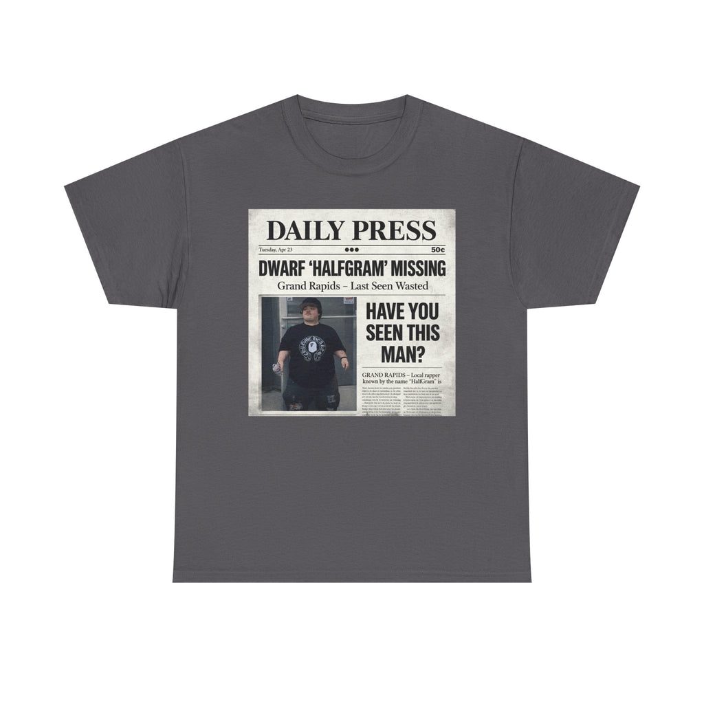 Missing Man 'Have You Seen This Man?' Newspaper Graphic T-Shirt